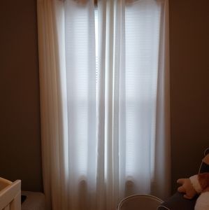 White curtains